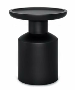 Simpli Home - Haynes Solid Mango Wood 16 inch Wide Round Boho Wooden Accent Table - Black