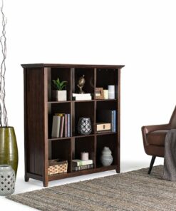 Simpli Home - Acadian 9 Cube Bookcase and Storage Unit - Brunette Brown