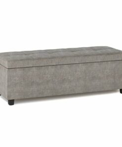 Simpli Home - Castleford Storage Ottoman - Distressed Grey