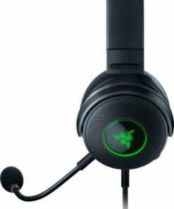 Razer - Kraken V3 HyperSense Wired 7.1 Surround Sound Gaming Headset for PC with Chroma RGB Lighting - Black