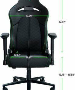 Razer - Enki X Essential Gaming Chair for All-Day Comfort - Black/Green