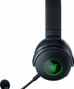 Razer - Kraken V3 Pro HyperSense Wireless 7.1 Surround Sound Gaming Headset for PC with Chroma RGB Lighting - Black