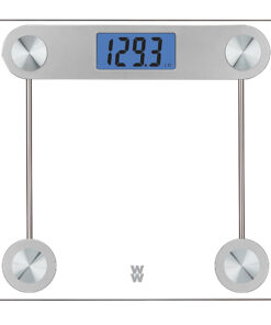 Conair - W/W Glass Scale Blue Backlight LCD Display - Clear/Silver