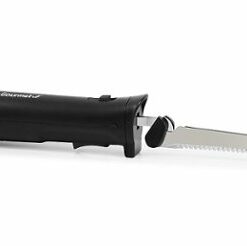 Elite Gourmet - Electric Cordless Rechargeable Knife - Black and Stainless Steel