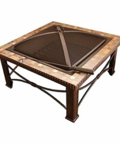 AZ Patio Heaters - 30" Slate Tile Fire Pit - Multi