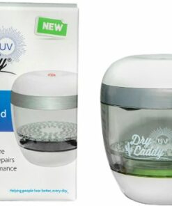 Ear Tech - DryCaddy UV -Portable/Passive Hearing Aid Dryer and UV Sanitizer - White