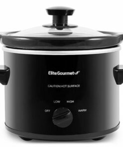 Elite Gourmet - 2Qt. Compact Slow Cooker - Black