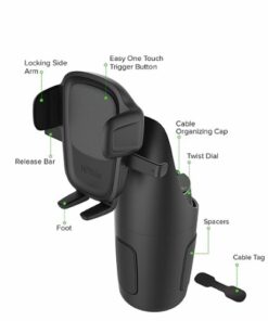 iOttie - Easy One Touch 5 Universal Cup Holder Mount for Mobile Phone - Black