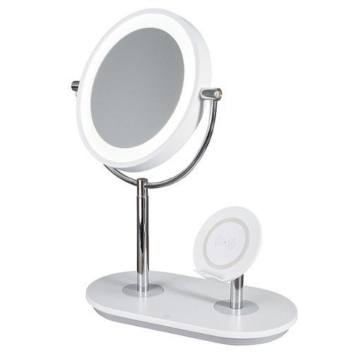 OttLite - 320 Lumen LED Makeup Mirror with Qi Charging