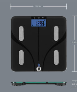 Conair - W/W Bluetooth Body Analysis Scale - Black