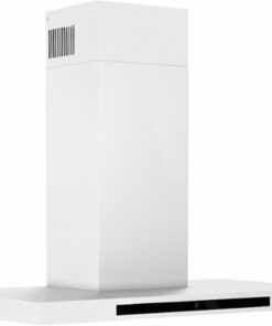 Zephyr - Vista 36 in. Shell Only Wall Mount Range Hood with LED Lights - Stainless steel