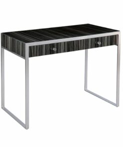 SEI Furniture - Harpsden Writing Desk - Silver and black finish