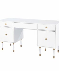 SEI Furniture - Helston Writing Desk - White finish