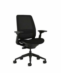 Steelcase - Series 2 3D Airback Chair with Black Frame - Onyx/Licorice 1