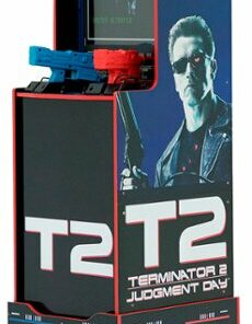 Arcade1UP Terminator 2 Judgment Day with Riser and Lit Marquee Arcade Game Machine
