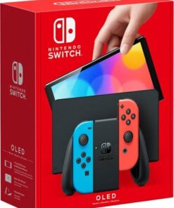 Geek Squad Certified Refurbished Nintendo Switch™ – OLED Model w/ Neon Red & Neon Blue Joy-Con™