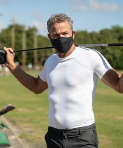 Tommie Copper - Adult 2-Pack Community Wear Face Masks with Filter Pocket - Black