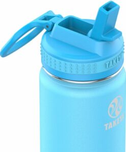 Takeya - Actives Kids 14oz Straw Bottle - Atlantic/Sail Blue