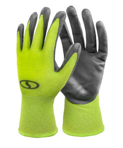 Snow Joe - All-Purpose Tactile Nitrile-Palm Garden Gloves, One Size Fits Most, Set of 3