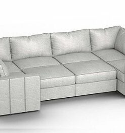 Lovesac - 8 Seats + 10 Sides Luxe Chenille & Lovesoft - Tonal Sterling