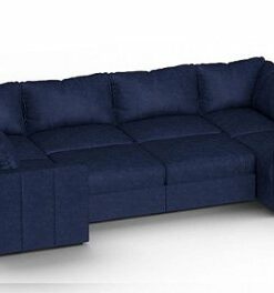 Lovesac - 8 Seats + 10 Sides Corded Velvet & Lovesoft - Sapphire Navy