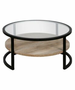 Camden&Wells - Winston Round Coffee Table - Blackened Bronze 0