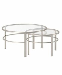 Camden&Wells - Gaia Nested Coffee Table (set of 2) - Satin Nickel