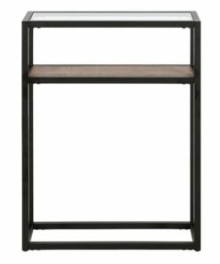 Camden&Wells - Addison Console Table - Blackened Bronze/Rustic Oak