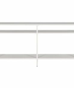 Camden&Wells - Sivil Console Table with Steel Shelves - Matte White