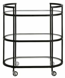 Camden&Wells - Leif Bar Cart - Blackened Bronze