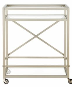 Camden&Wells - Wilson Bar Cart - Satin Nickel