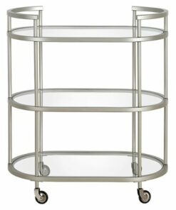 Camden&Wells - Leif Bar Cart - Satin Nickel
