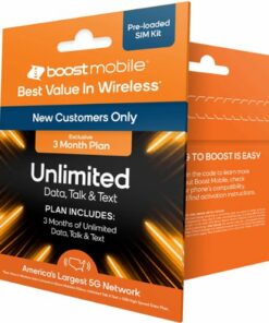 Boost Mobile - 3 Months Unlimited Plan SIM Card Kit