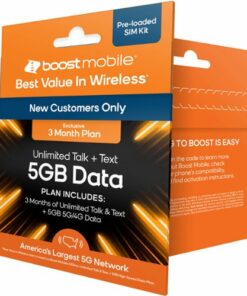 Boost Mobile - 3 Months 5GB Plan SIM Card Kit