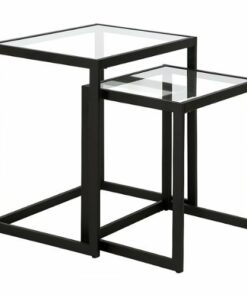 Camden&Wells - Rocco Nesting Side Table Set - Blackened Bronze