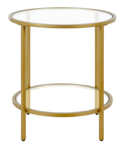 Camden&Wells - Sivil Round Side Table - Brass