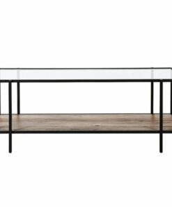 Camden&Wells - Vireo Coffee Table - Blackened Bronze/Gray Oak