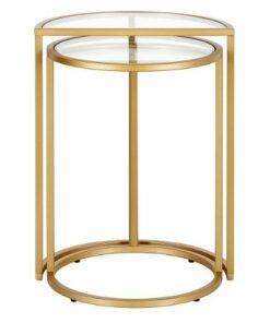 Camden&Wells - Luna Nested Side Table (set of 2) - Brass