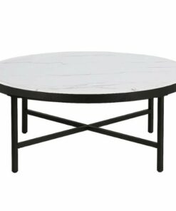 Camden&Wells - Xivil Coffee Table - Blackened Bronze/Faux Marble