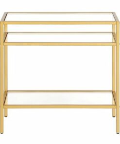 Camden&Wells - Sivil Rectangular Side Table - Brass