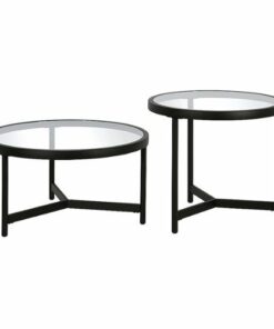 Camden&Wells - Quentin Nesting Coffee Table (set of 2) - Blackened Bronze