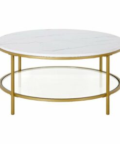 Camden&Wells - Sivil Round Coffee Table - Gold