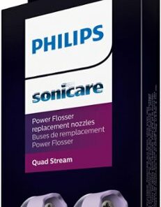Philips Sonicare - Power Flosser Quad Stream Tips (F3), 2pk, White HX3062/00 - White