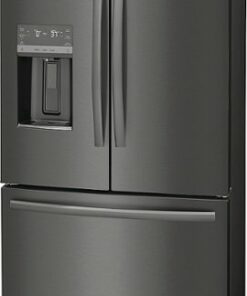 Frigidaire - Gallery 22.6 Cu. Ft. Counter-Depth French Door Refrigerator - Black Stainless Steel