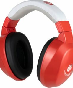 Lucid Hearing - Bluetooth HearMuffs for Children - Hearing Protection Ear Muffs Ideal for Kids 5-10 Years Old - RED