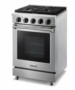 Thor Kitchen - 3.7 Cu. Ft. Freestanding LP Range - Silver