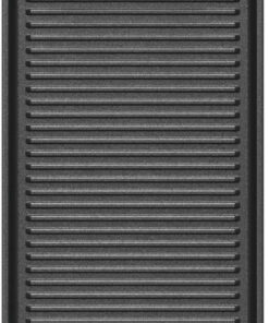Fisher & Paykel - Non-Stick Ridged Griddle Plate & Hybrid Roast Dish - Black