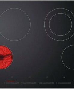 Fisher & Paykel - 30" Built-In Electric Ceramic Cooktop with 4 Burners - Black