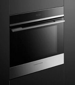 Fisher & Paykel - Contemporary 24" Single Electric Built-in Wall Oven with Steam and Touch Display - Silver 0