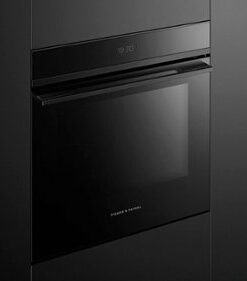 Fisher & Paykel - Contemporary 24" Single Electric Built-in Wall Oven with Steam and Touch Display - Black 0